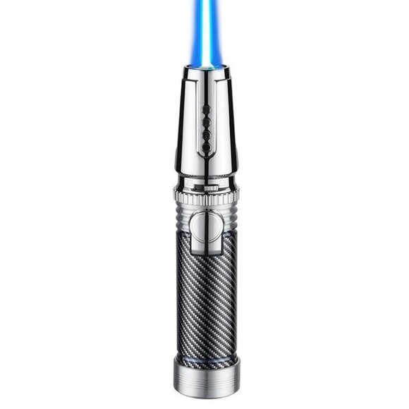 Butane Torch Lighter, Fire Dab Torch Lighters Butane Refillable, Windproof Blue - Picture 6 of 7